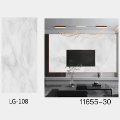 PANNELLO ADESIVO EFFETTO MARMO BIANCO PERLATO PARETI PARASCHIZZI 300X60CM STANZA