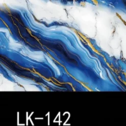 PANNELLO ADESIVO EFFETTO MARMO VENATURE ORO BLU 120X300CM PARETI PARASCHIZZI STANZA