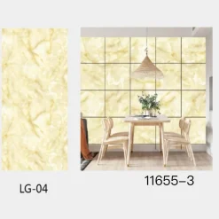 PANNELLO ADESIVO EFFETTO MARMO GIALLO PERLATO PARETI PARASCHIZZI 300X60CM STANZA