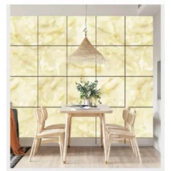 PANNELLO ADESIVO EFFETTO MARMO GIALLO PERLATO PARETI PARASCHIZZI 300X60CM STANZA