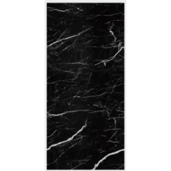 PANNELLO ADESIVO EFFETTO MARMO NERO ARGENTO PARETI PARASCHIZZI 300 X 60CM STANZA