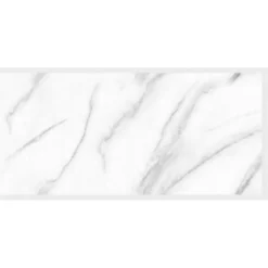 PANNELLO ADESIVO EFFETTO MARMO BIANCO CON VENATURE PARETI PARASCHIZZI 300 X 60CM