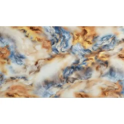 PANNELLO ADESIVO EFFETTO MARMO SFUMATO BLU ORO BIANCO 120X300CM PARETI PARASCHIZZI STANZA