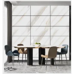 PANNELLO ADESIVO EFFETTO MARMO PERLATO STRIATO PARETI PARASCHIZZI 300X60CM STANZA