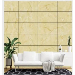 PANNELLO ADESIVO EFFETTO MARMO GIALLO PARETI PARASCHIZZI 300X60 CM STANZA CUCINA