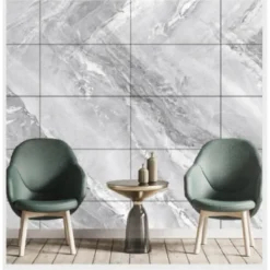 PANNELLO ADESIVO EFFETTO MARMO GRIGIO PERLATO PARETI PARASCHIZZI 300X60CM STANZA