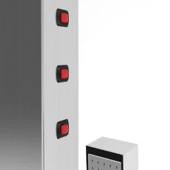 PANNELLO COLONNA DOCCIA CASCATA PIOGGIA UGELLI IDROMASSAGGIO SOFFIONE LUCI LED