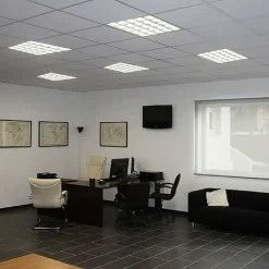 PANNELLO INCASSO GRIGLIA LED 55 W PLAFONIERA SLIM LUCE FREDDA NATURALE P595-Q