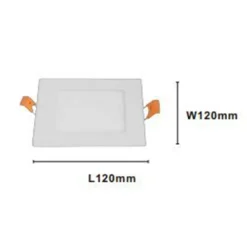 PANNELLO LED 6 WATT DA INCASSO QUADRATO BIANCO 120MM LUCE 3000K-6500K IP20 00083