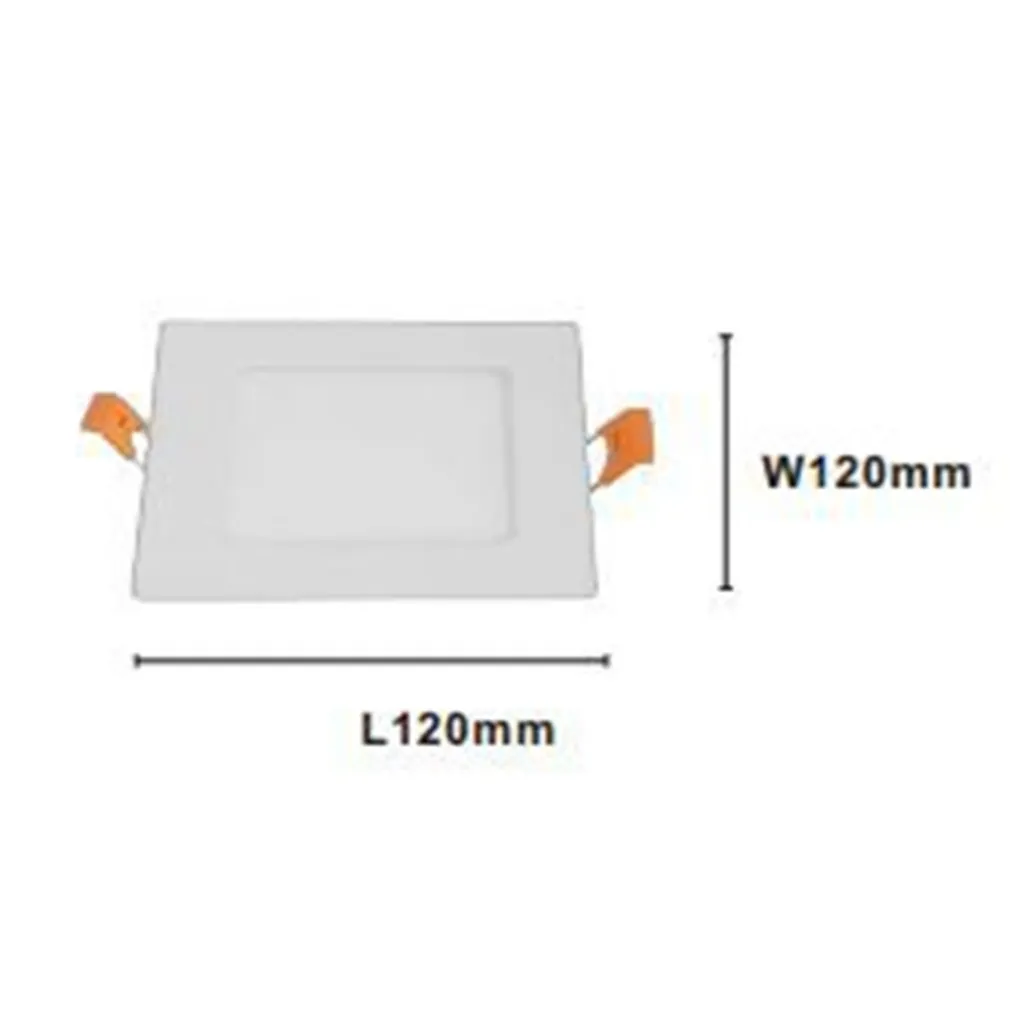 PANNELLO LED 6 WATT DA INCASSO QUADRATO BIANCO 120MM LUCE 3000K-6500K IP20 00083