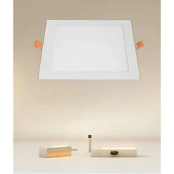 PANNELLO LED 18 WATT DA INCASSO QUADRATO BIANCO 225MM LUCE 3000K-6500K IP20 00106
