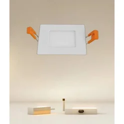 PANNELLO LED 3 WATT DA INCASSO QUADRATO BIANCO 85 MM LUCE 3000K-6500K IP20 00076