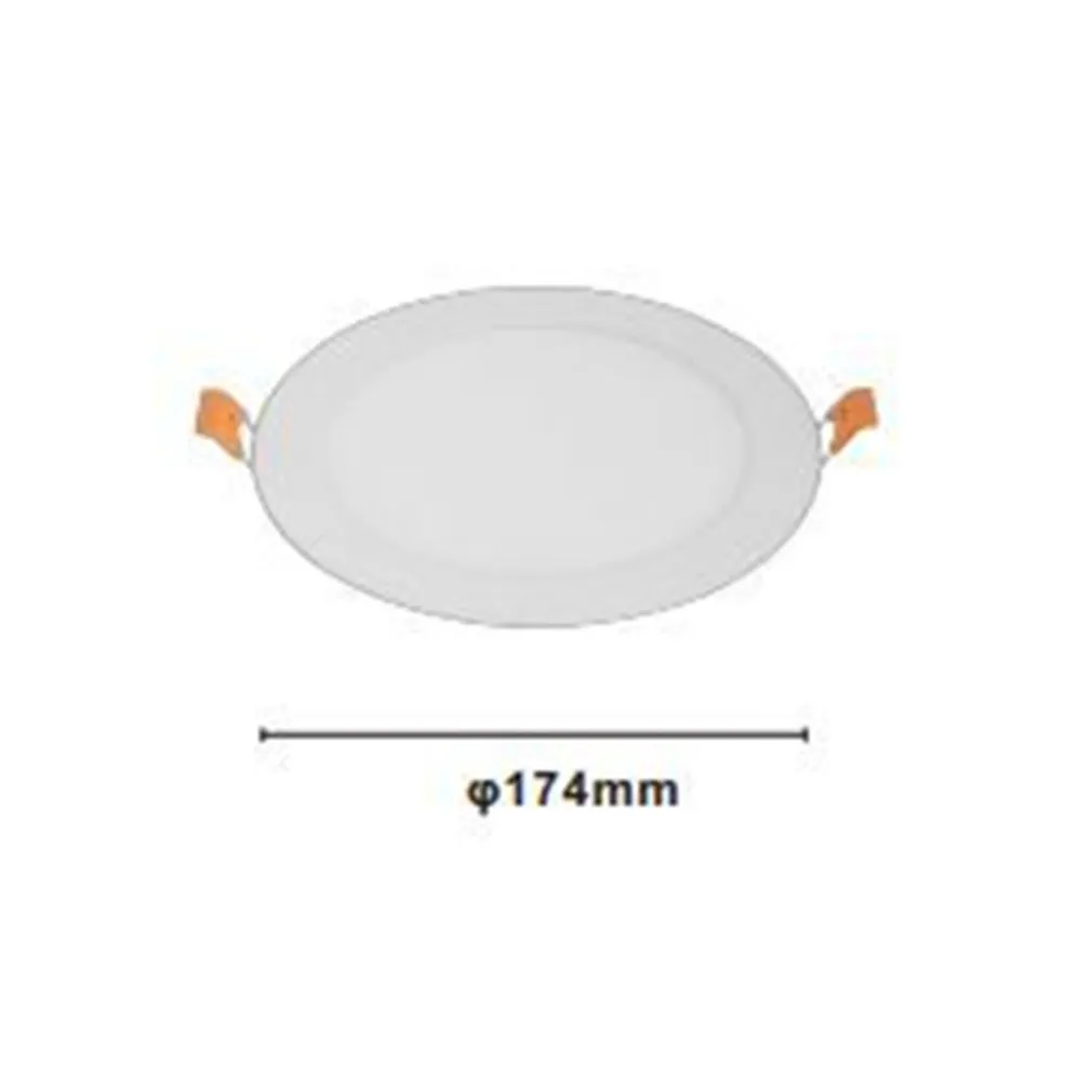 PANNELLO LED 12 WATT DA INCASSO ROTONDO BIANCO Ø174MM LUCE 3000K-6500K IP20 00038