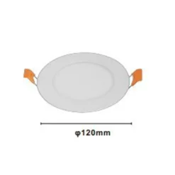 PANNELLO LED 6 WATT DA INCASSO ROTONDO BIANCO Ø120MM LUCE 3000K-6500K IP20 00021