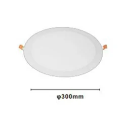 PANNELLO LED 24 WATT DA INCASSO ROTONDO BIANCO Ø300MM LUCE 3000K-6500K IP20 00069
