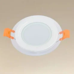 PANNELLO LED DA INCASSO LUCE 3000K-6500K 6W TONDO AM-CR-6 CON BORDO TRAPARENTE 00625