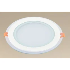 PANNELLO LED INCASSO LUCE 3000K-6500K 18W TONDO AM-CR-18 CON BORDO TRAPARENTE 00656