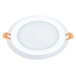 PANNELLO LED INCASSO LUCE 3000K-6500K 12W TONDO AM-CR-12 CON BORDO TRAPARENTE 00649