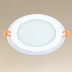 PANNELLO LED INCASSO LUCE 3000K-6500K 12W TONDO AM-CR-12 CON BORDO TRAPARENTE 00649