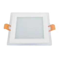 PANNELLO LED INCASSO LUCE 3000K-6500K 9W QUADRATO AM-CS-9 CON BORDO TRAPARENTE 00670