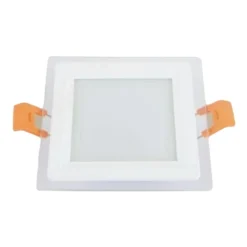 PANNELLO LED INCASSO LUCE 3000K-6500K 6W QUADRATO AM-CS-6 CON BORDO TRAPARENTE 00663