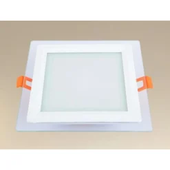 PANNELLO LED INCASSO LUCE 3000K-6500K 12W QUADRATO AM-CS-12 CON BORDO TRAPARENTE 00687