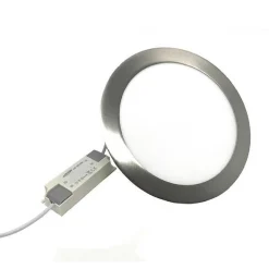 PANNELLO LED INCASSO SILVER TONDO SLIM 3 W LUCE 6500K 3000K 4000K P73A-A