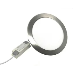 PANNELLO LED INCASSO SILVER TONDO SLIM 12 W LUCE 6500K 3000K 4000K P155A-A