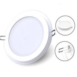 PANNELLO LED SLIM INCASSO BORDO IN VETRO 18W CCT 3 COLORAZIONE DI LUCE P165E-T3C