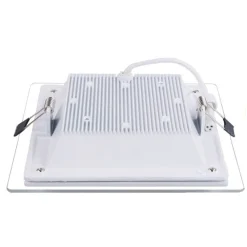 PANNELLO LED SLIM QUADRATO INCASSO 24W CORNICE VETRO CCT 3000K 4000K 6500K P205E-Q3C