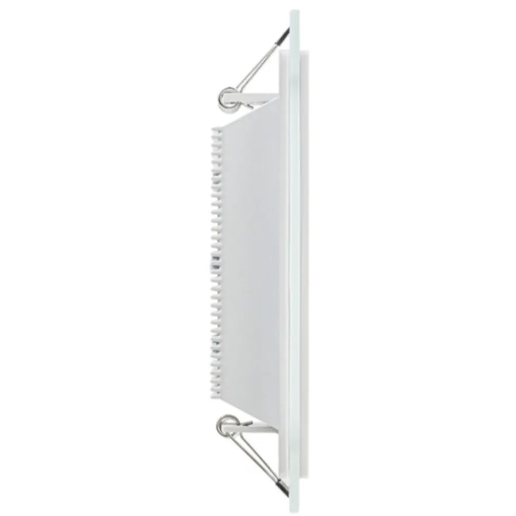 PANNELLO LED SLIM QUADRATO INCASSO 24W CORNICE VETRO CCT 3000K 4000K 6500K P205E-Q3C