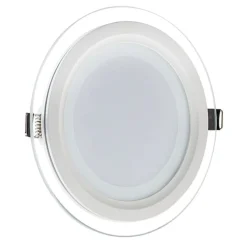 PANNELLO LED SLIM TONDO INCASSO CORNICE VETRO 24W CCT 4000K 3000K 6500K P205E-T3C