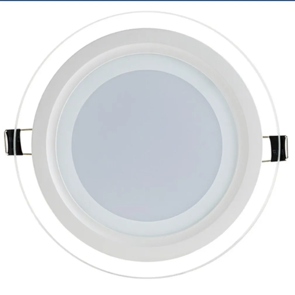 PANNELLO LED SLIM TONDO INCASSO CORNICE VETRO 24W CCT 4000K 3000K 6500K P205E-T3C