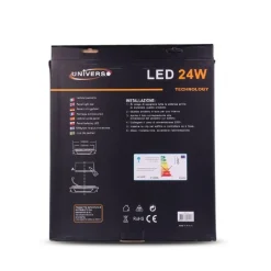 PANNELLO LED SLIM 24W INCASSO QUADRATO LUCE BIANCO CALDO FREDDO NATURALE P285AQ