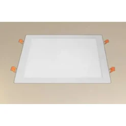 PANNELLO LED 24WATT DA INCASSO QUADRATO BIANCO 300MM LUCE 3000K-6500K IP20 00113