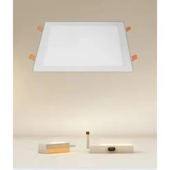 PANNELLO LED 24WATT DA INCASSO QUADRATO BIANCO 300MM LUCE 3000K-6500K IP20 00113