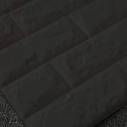 PANNELLO SPUGNA 3D MATTONI COLORE NERO ADESIVO PARETI SFONDO CASA MURI 70X70CM