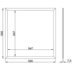 PANNELLO 48W LUCE LED QUADRATO 60X60 CM INCASSO SOSPENSIONE PLAFONIERA BIANCO