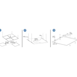 PANNELLO 48W LUCE LED QUADRATO 60X60 CM INCASSO SOSPENSIONE PLAFONIERA BIANCO