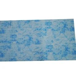 PANNELLO 77X70CM MATTONI AZZURRO CARTA PARATI PVC MATTONCINI 3D ADESIVA MURO