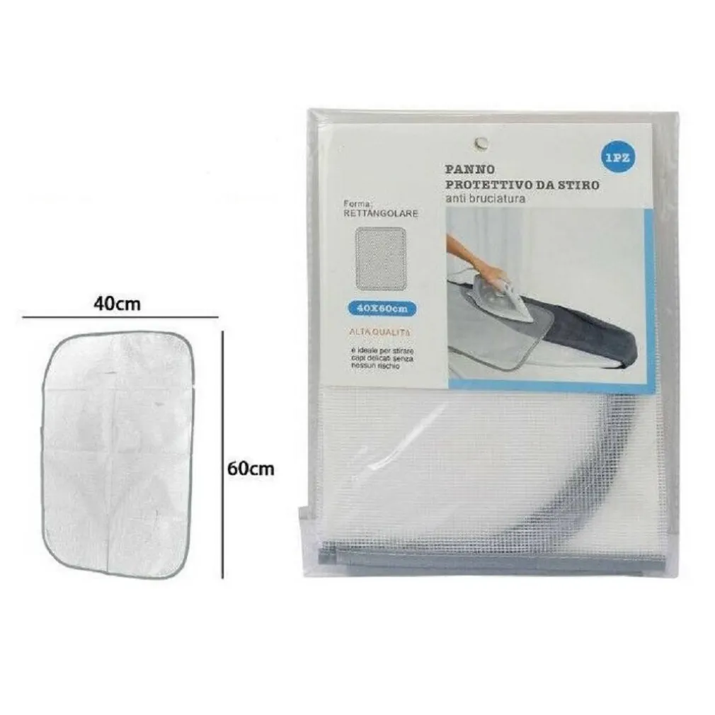 PANNO PROTETTIVO VESTITI SALVA BRUCIATURE PER FERRO DA STIRO 40 X 60 CM 59988