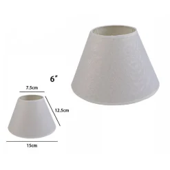 PARALUME CONICO CILINDRO CLASSICO RICAMBIO PER LAMPADA E APPLIQUE IN TESSUTO TNT