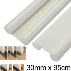 PARASPIFFERI SOTTOPORTA PER PORTE 95 CM DOPPIA GUARNIZIONE ANTIRUMORE BIANCO