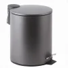 PATTUMIERA ACCIAIO A PEDALE 5LT BIDONE CESTINO SPAZZATURA BAGNO CASA GRIGIO 87452