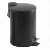 PATTUMIERA ACCIAIO A PEDALE 3 LT BIDONE CESTINO SPAZZATURA BAGNO CASA NERO 87453