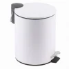 PATTUMIERA ACCIAIO PEDALE 5 LT BIDONE CESTINO SPAZZATURA BAGNO CASA BIANCO 87450