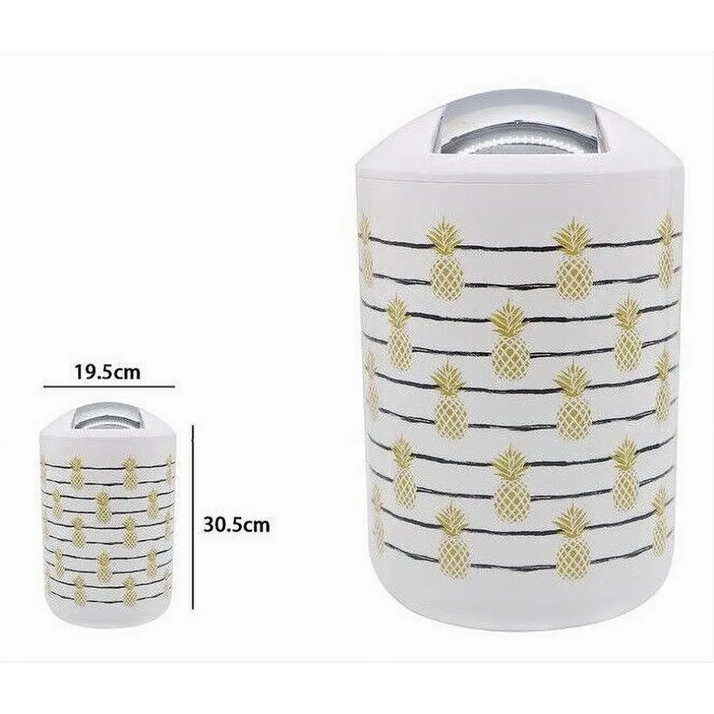 PATTUMIERA CESTINO SECCHIO RIFIUTI GETTACARTE ACCESSORIO BAGNO CON ANANAS 69762