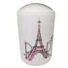 PATTUMIERA CESTINO SECCHIO RIFIUTI GETTACARTE ACCESSORI BAGNO SCRITTA PARIS 87044