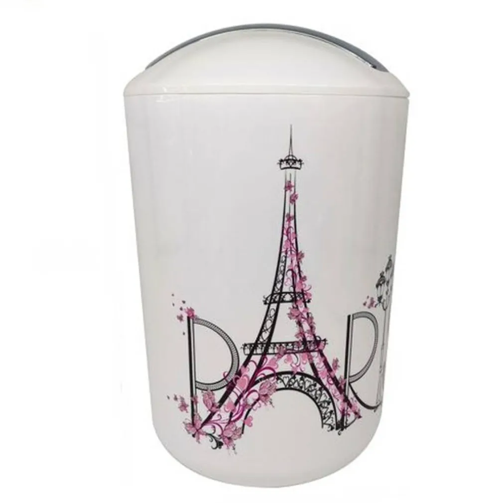 PATTUMIERA CESTINO SECCHIO RIFIUTI GETTACARTE ACCESSORI BAGNO SCRITTA PARIS 87044