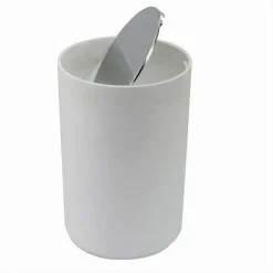 PATTUMIERA CESTINO SECCHIO RIFIUTI BIANCO ARREDO BAGNO COPERCHIO BASCULANTE 79867